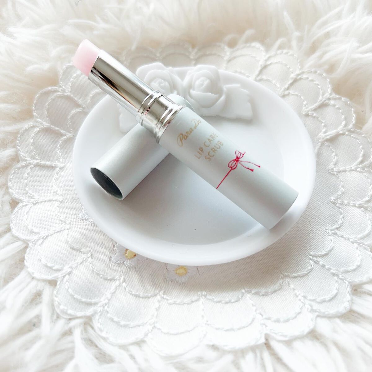 まいこ୨୧ *⑅❤︎·̩͙フォロバ100%♪̊̈♪̆̈ on LIPS 「ParaDuのセブンイレブン限定のお清めリップこと「リップケア..」(1枚目)