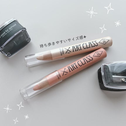 アートクラス フロッタージュペンシル/too cool for school/スティックアイシャドウを使ったクチコミ(5枚目)