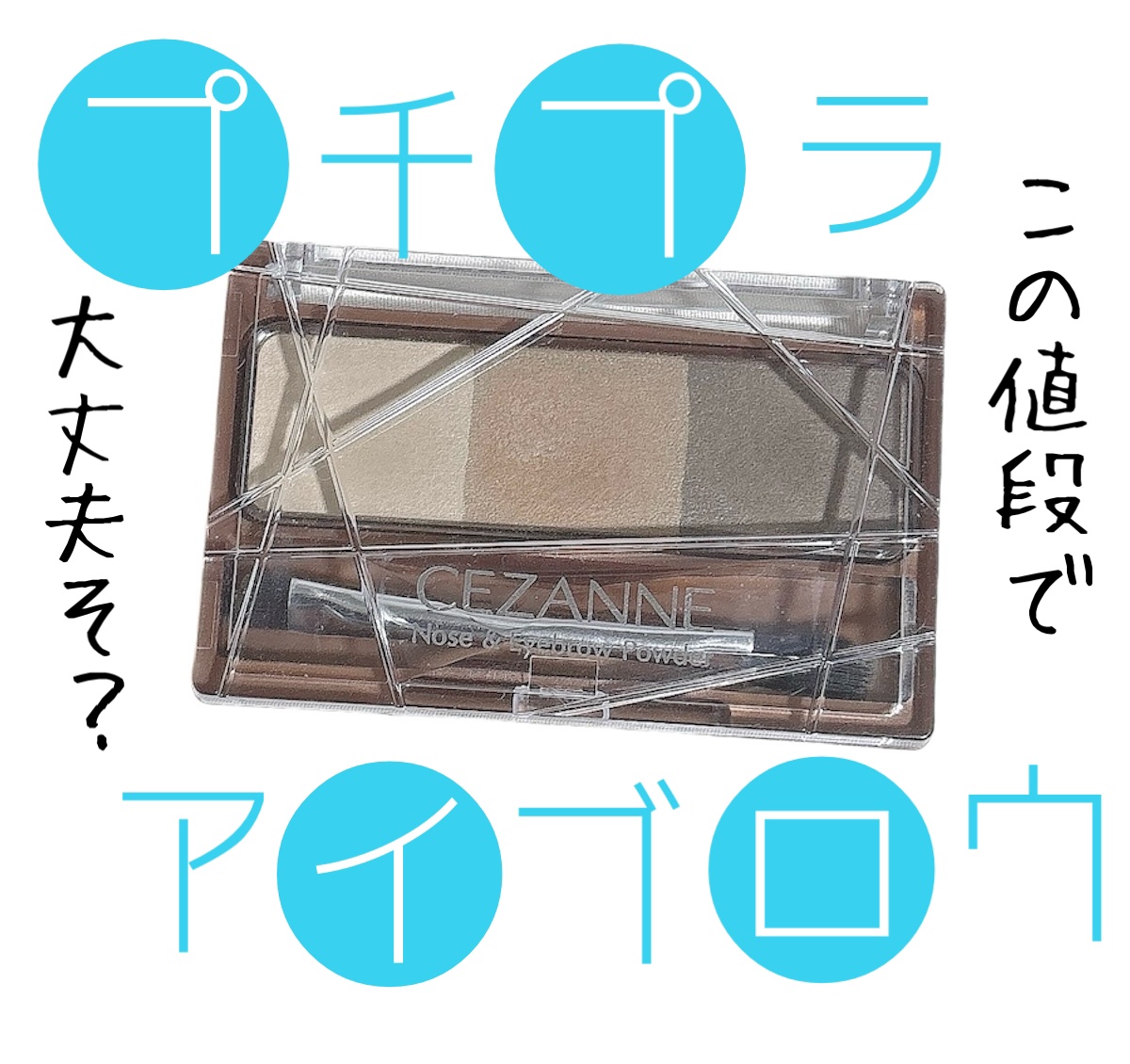 ノーズ＆アイブロウパウダー/CEZANNE/パウダーアイブロウを使ったクチコミ（1枚目）