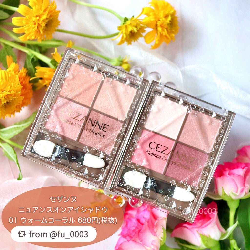 ニュアンスオンアイシャドウ/CEZANNE/アイシャドウパレットを使ったクチコミ(3枚目)