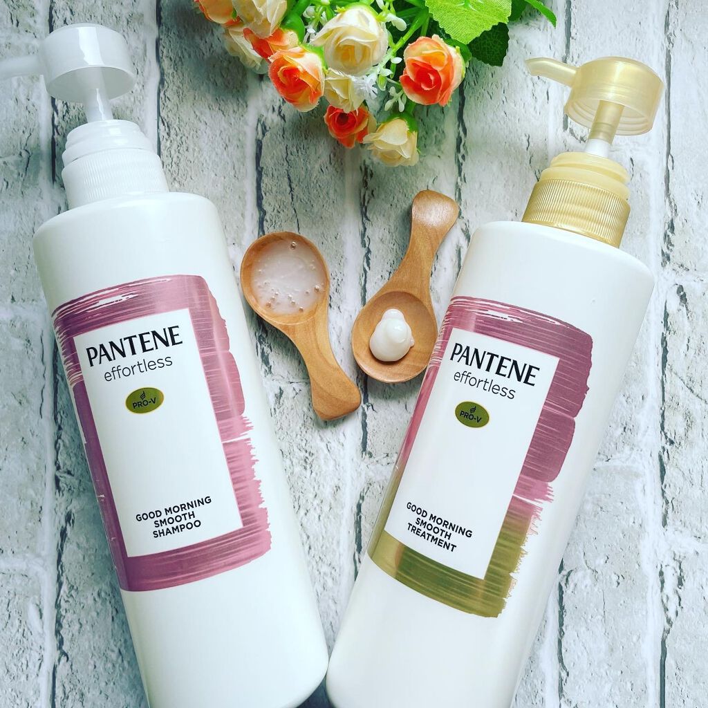 パンテーン エフォートレス グッドモーニング スムース シャンプー／トリートメント/パンテーン/市販シャンプーを使ったクチコミ（1枚目）