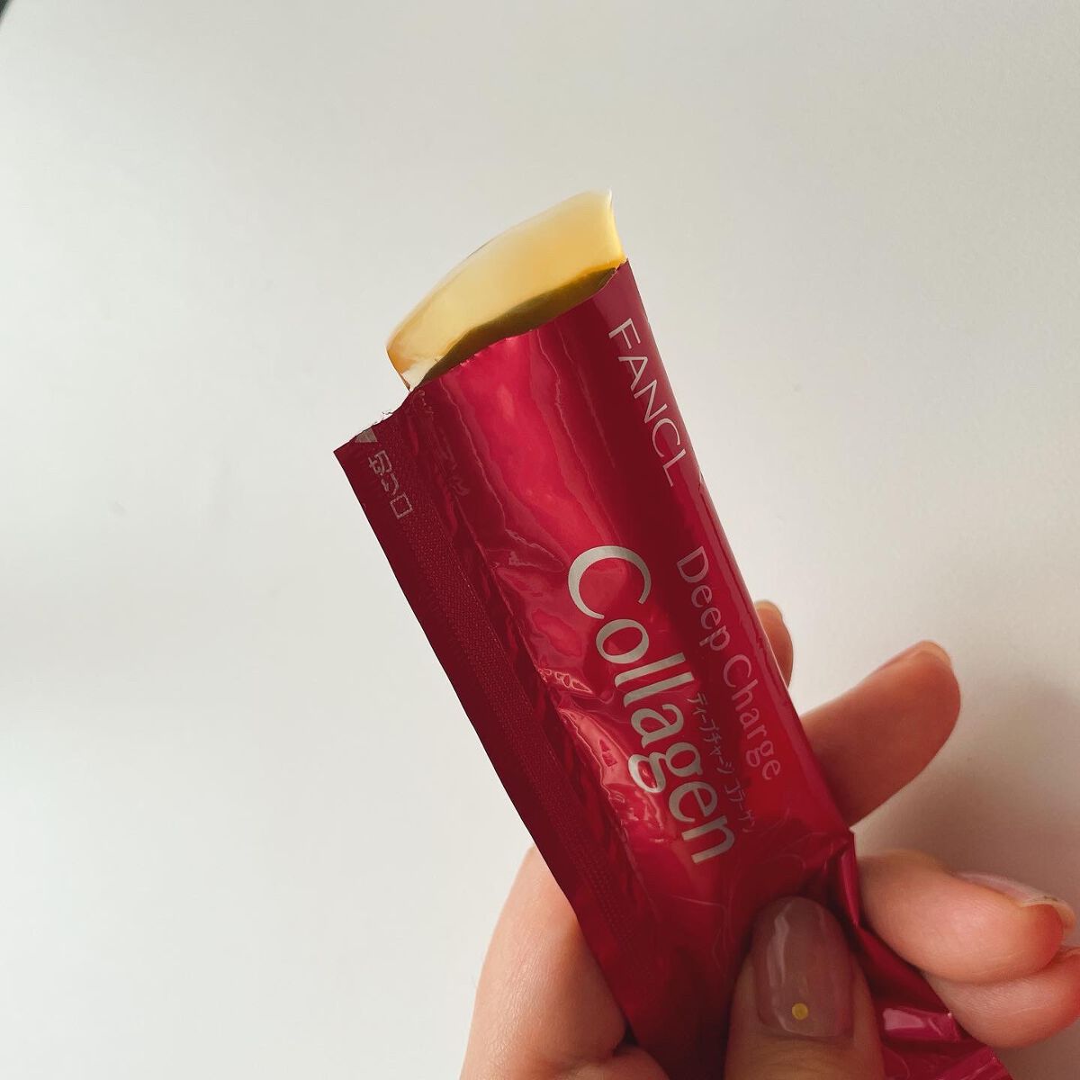 ディープチャージ コラーゲン スティックゼリー/ファンケル/美容サプリメントを使ったクチコミ(3枚目)
