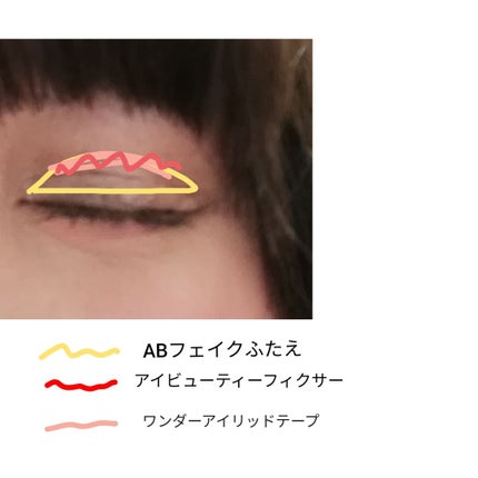 ワンダーアイリッドテープ Extra/D-UP/二重まぶた用アイテムを使ったクチコミ(4枚目)