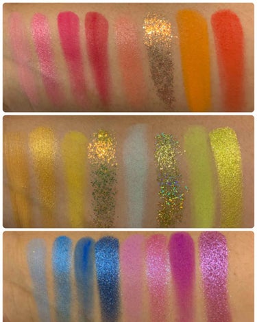 ColourPop EndOfTheRainbowのクチコミ「#COLOURPOP 
EndOfTheRainbowバンドルで購入
まずはアイシャドウから紹.....」（2枚目）