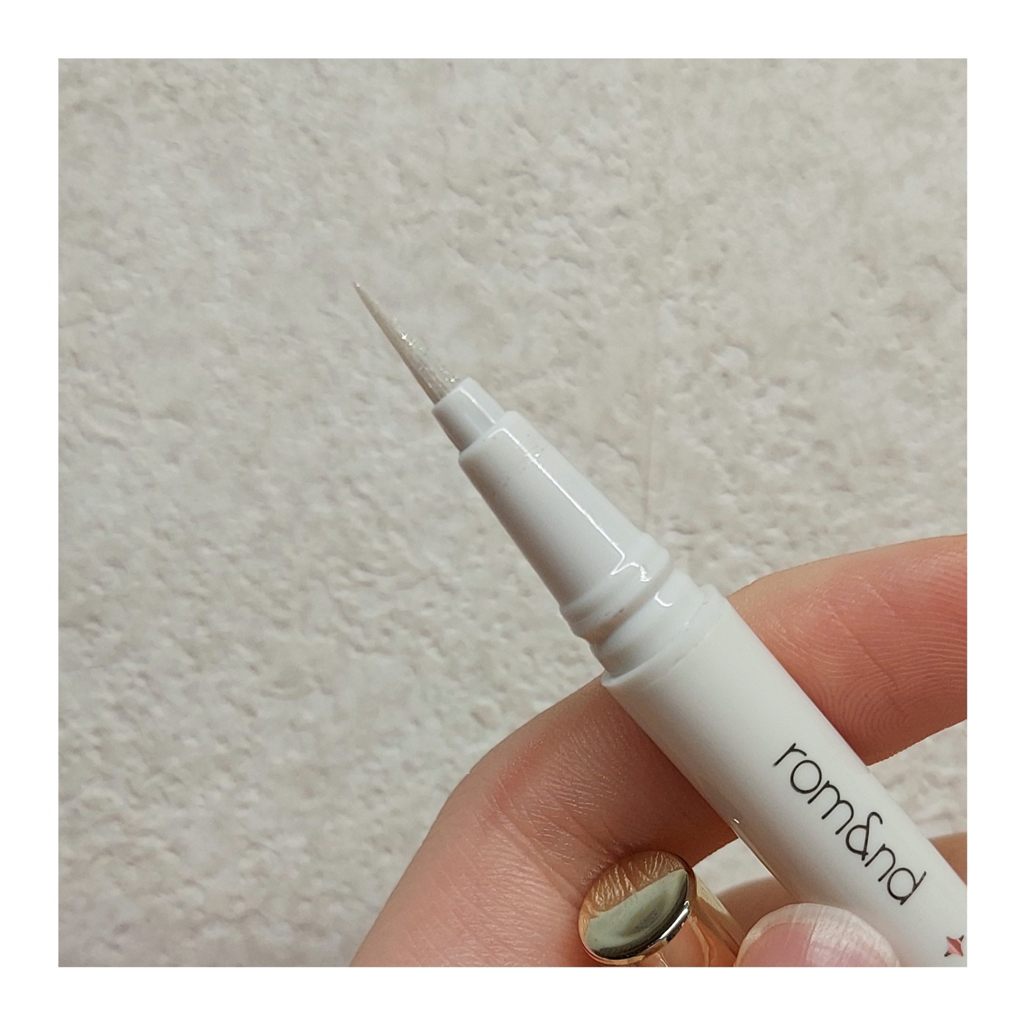 トゥインクルペンライナー #02 ゴールデンウェーブ/rom&nd/リキッドアイライナーを使ったクチコミ（3枚目）