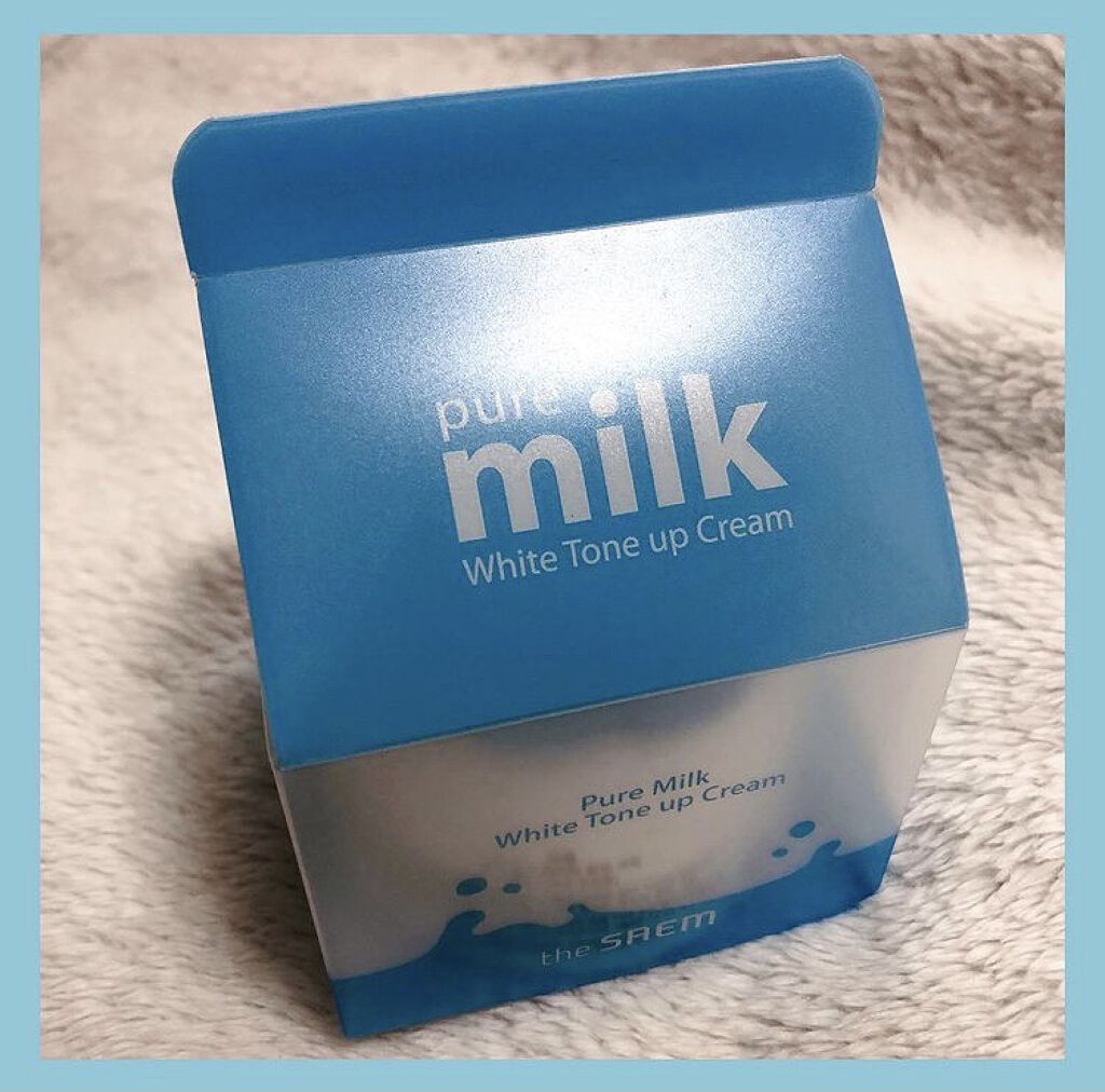 pure milk White Tone up Cream/the SAEM/化粧下地を使ったクチコミ（2枚目）