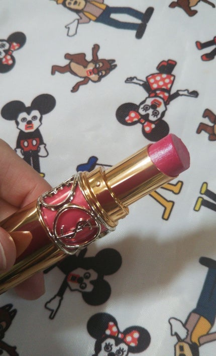 ルージュ ヴォリュプテ シャイン/YVES SAINT LAURENT BEAUTE/口紅を使ったクチコミ(2枚目)