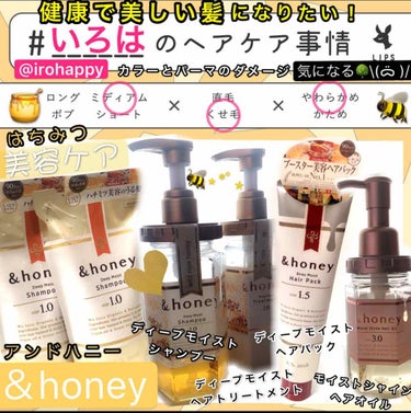 ディープモイスト シャンプー1.0／ヘアトリートメント2.0/&honey/シャンプー・コンディショナーを使ったクチコミ（1枚目）