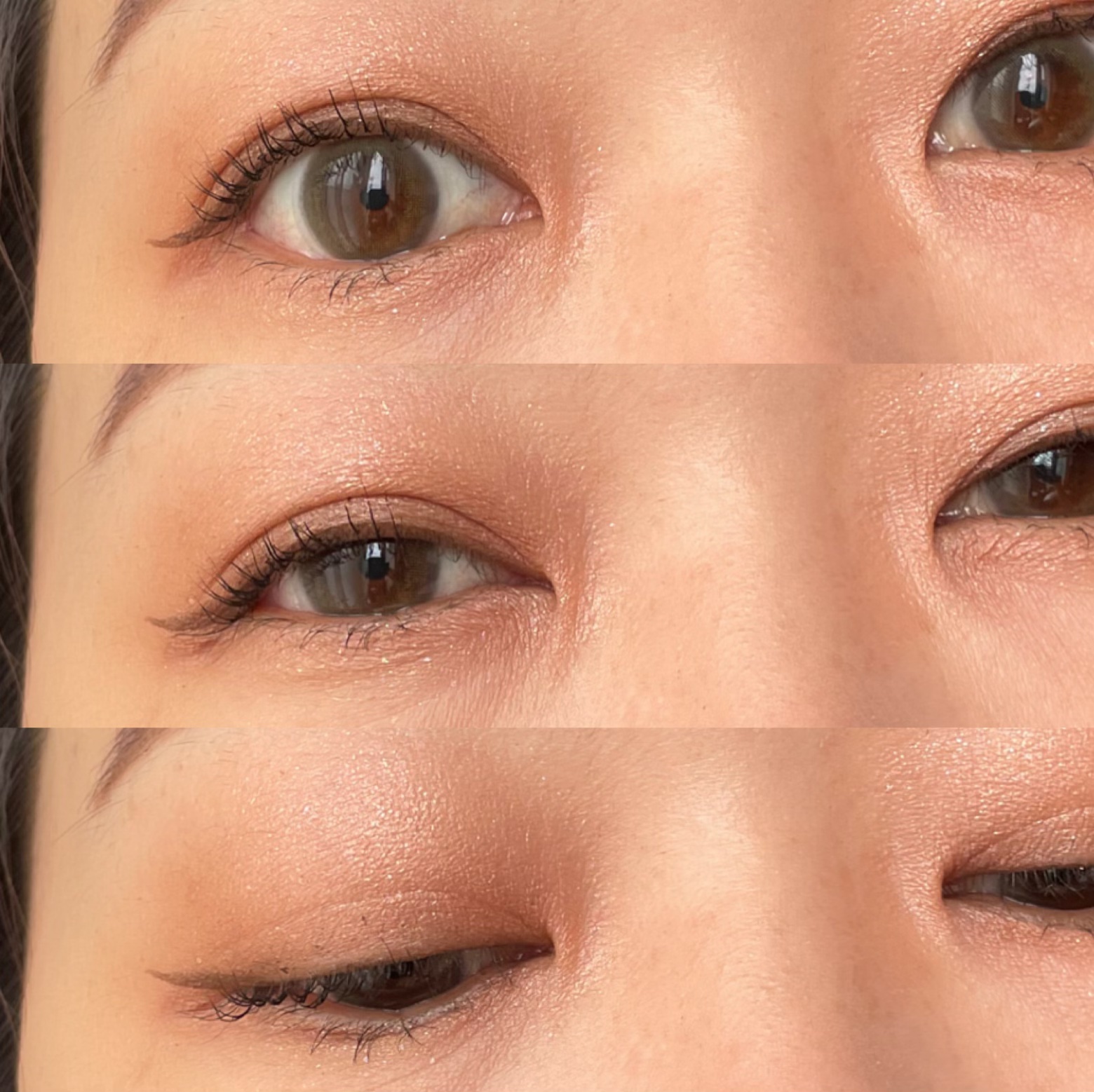 THREE ユナイテッドフルイドアイカラー X01 RADIANT ROMANCE/THREE/リキッドアイシャドウを使ったクチコミ（3枚目）