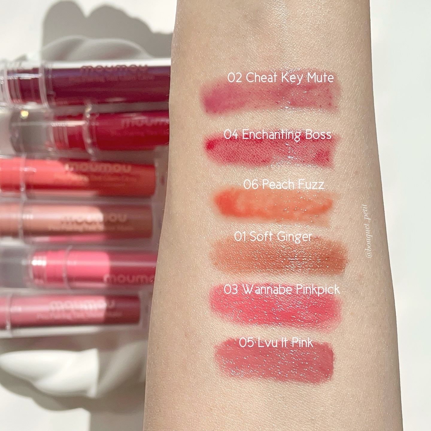 プロペアリングティント 06 Peach Fuzz/moumou/リップティントを使ったクチコミ（3枚目）