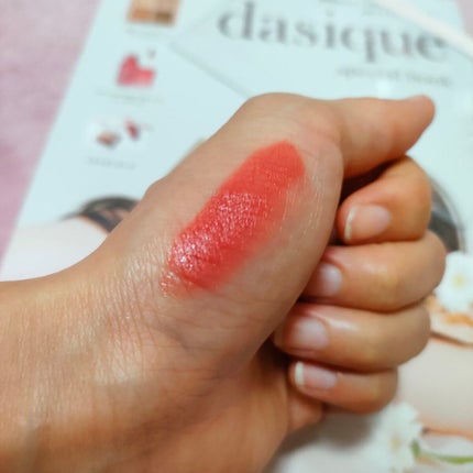 クリームドゥローズティント/dasique/リップティントを使ったクチコミ(4枚目)