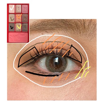 アイムヒドゥンカードパレット/i’m meme/アイシャドウパレットを使ったクチコミ(2枚目)