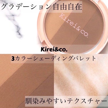 3カラーシェーディングパレット/Kirei&co./シェーディングを使ったクチコミ（1枚目）