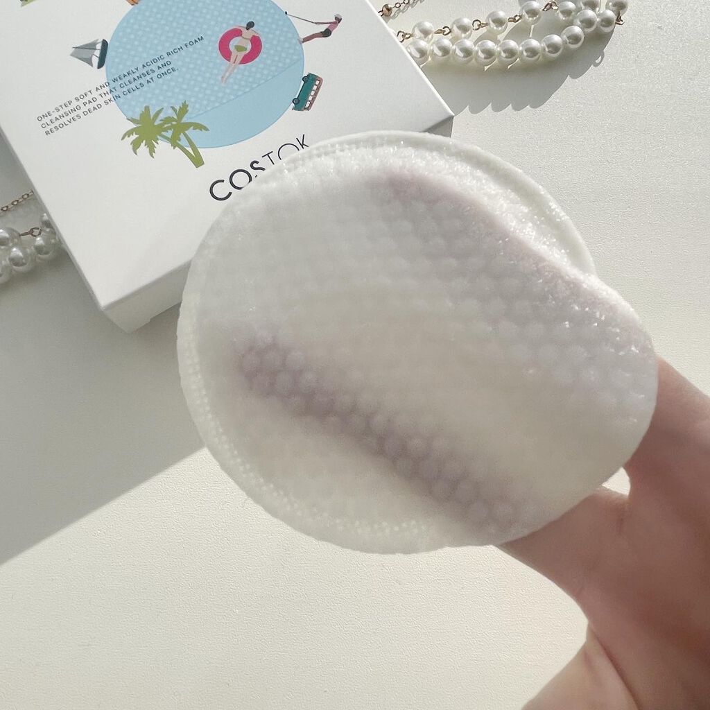 TOKTOK ONE-STEP BUBBLE DEEP CLEANSING PAD/COSTOK/クレンジングシートを使ったクチコミ(2枚目)