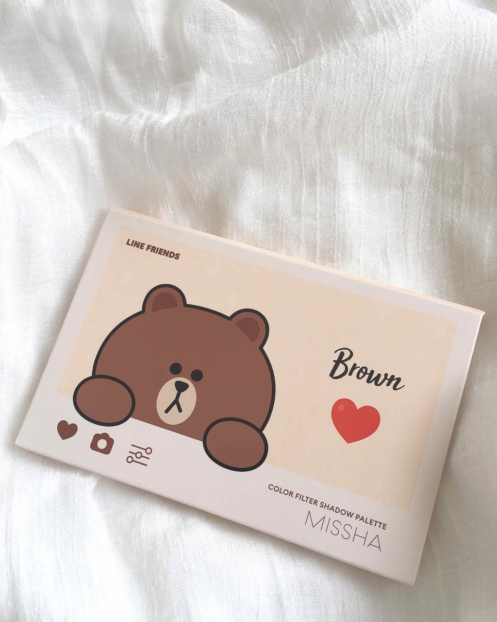 カラーフィルターシャドウパレット(ラインフレンズエディション)/MISSHA/アイシャドウパレットを使ったクチコミ(1枚目)