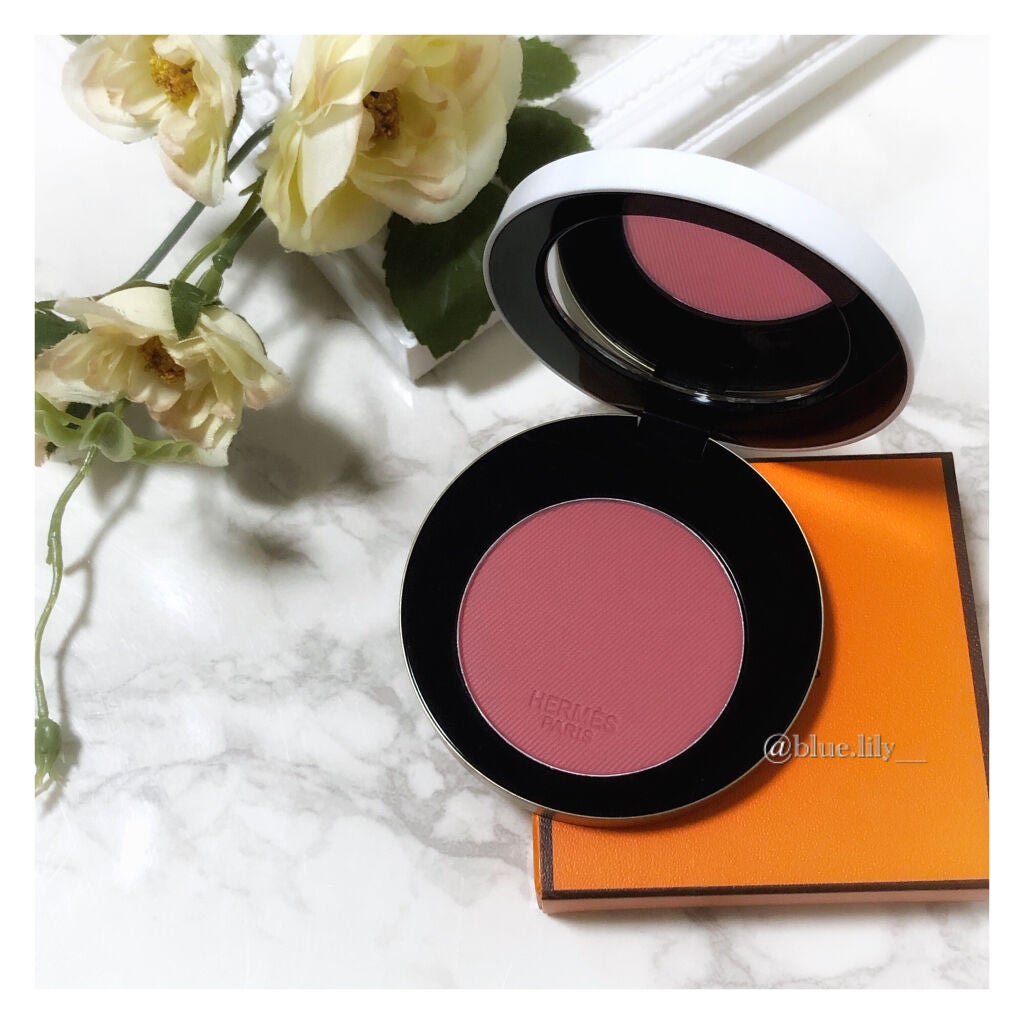 ローズ・エルメス ファー ア ジュ プードル ソワユーズ/エルメス/パウダーチークを使ったクチコミ(2枚目)