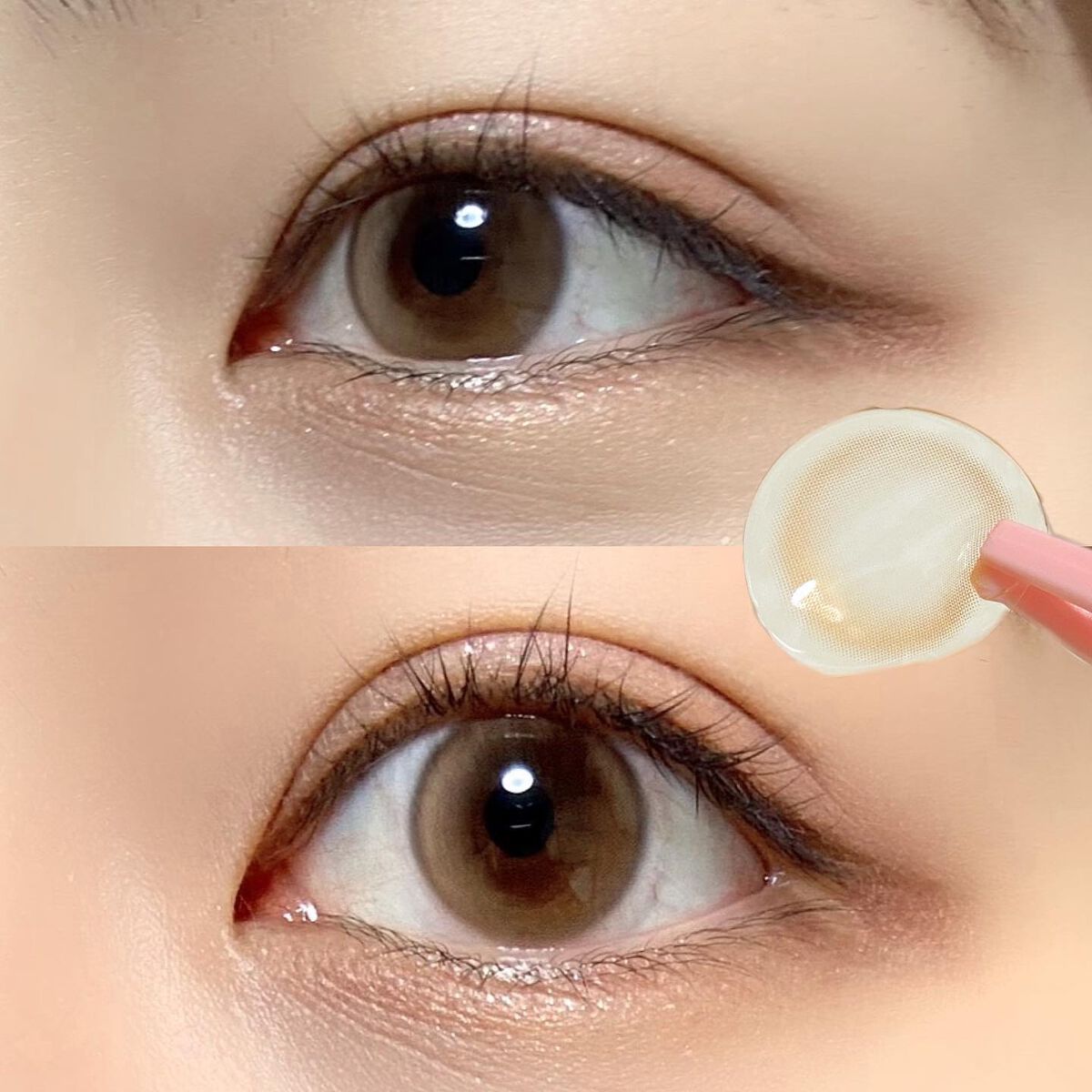 Dewy Kristin Monthly - ブラウン/Hapa kristin/カラーコンタクトレンズを使ったクチコミ（1枚目）