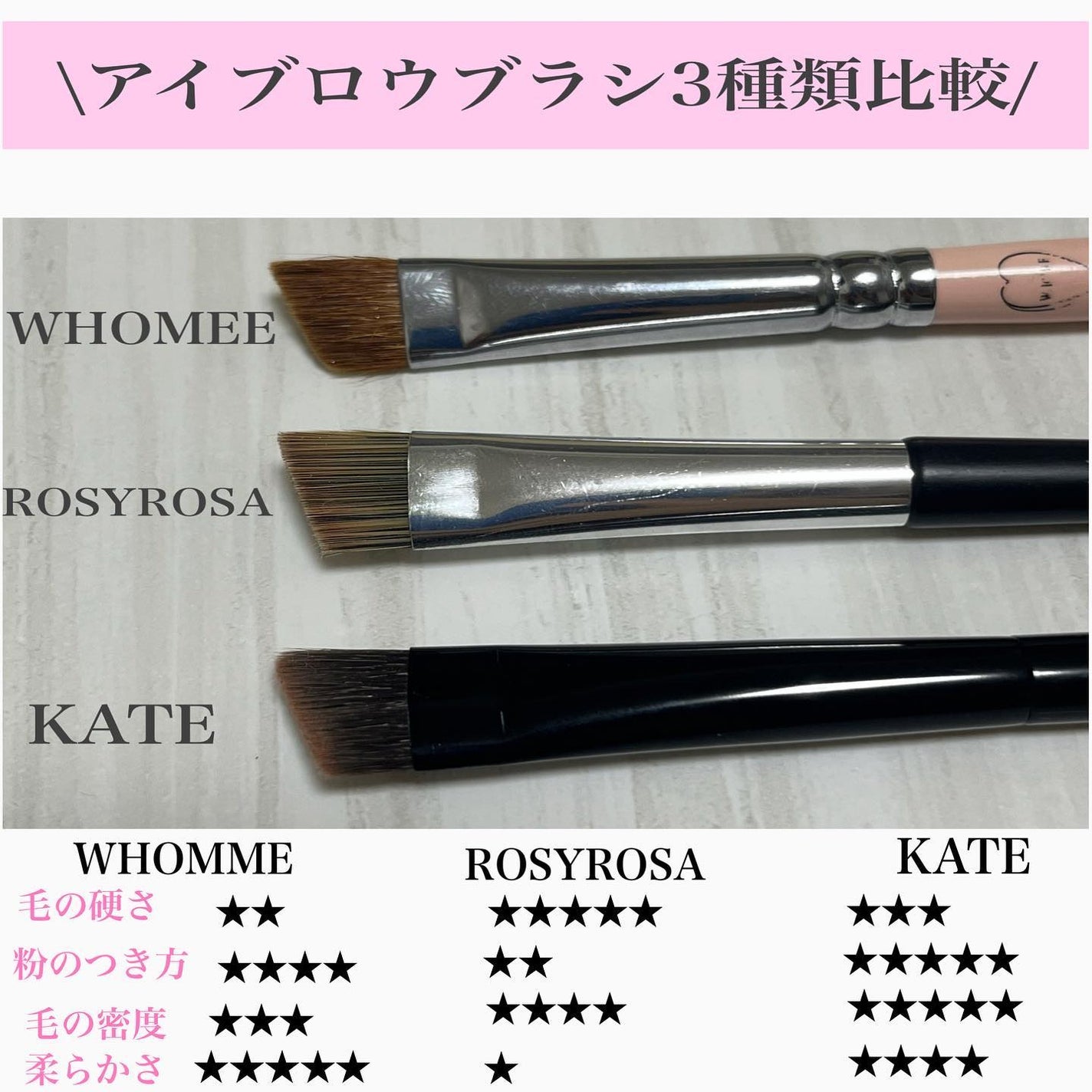 フーミー アイブロウブラシ 熊野筆/WHOMEE/メイクブラシを使ったクチコミ(1枚目)