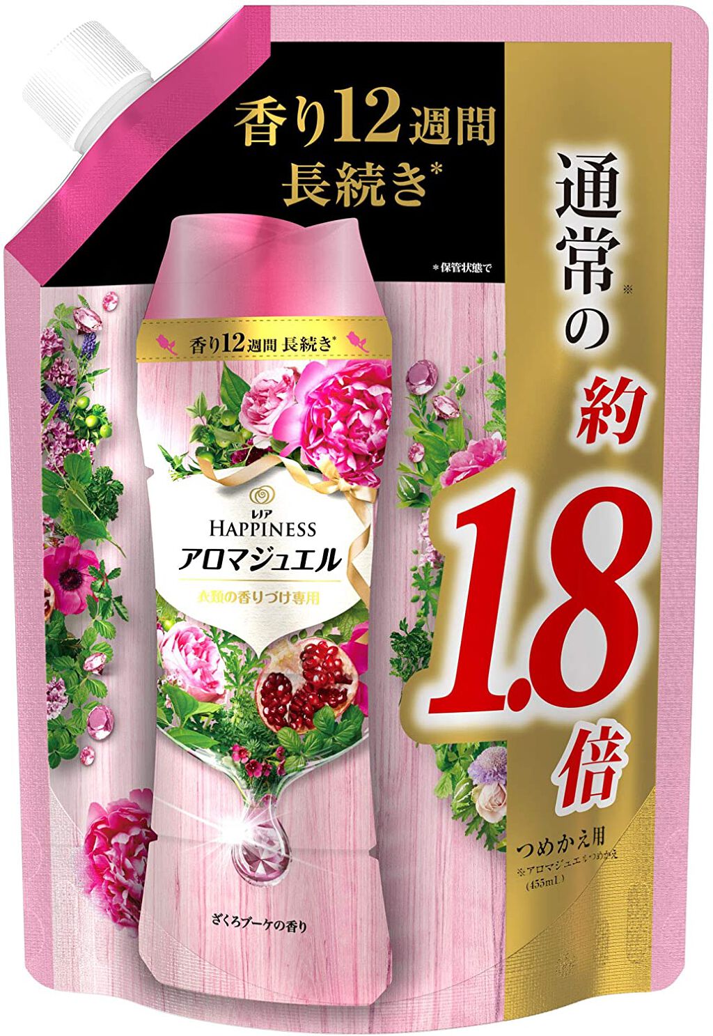 レノアハピネス アロマジュエル ざくろブーケの香り 詰め替え805ml
