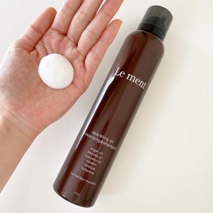 スパークリングオイル クレンジング&シャンプー ブラック /Le ment/市販シャンプーを使ったクチコミ(2枚目)