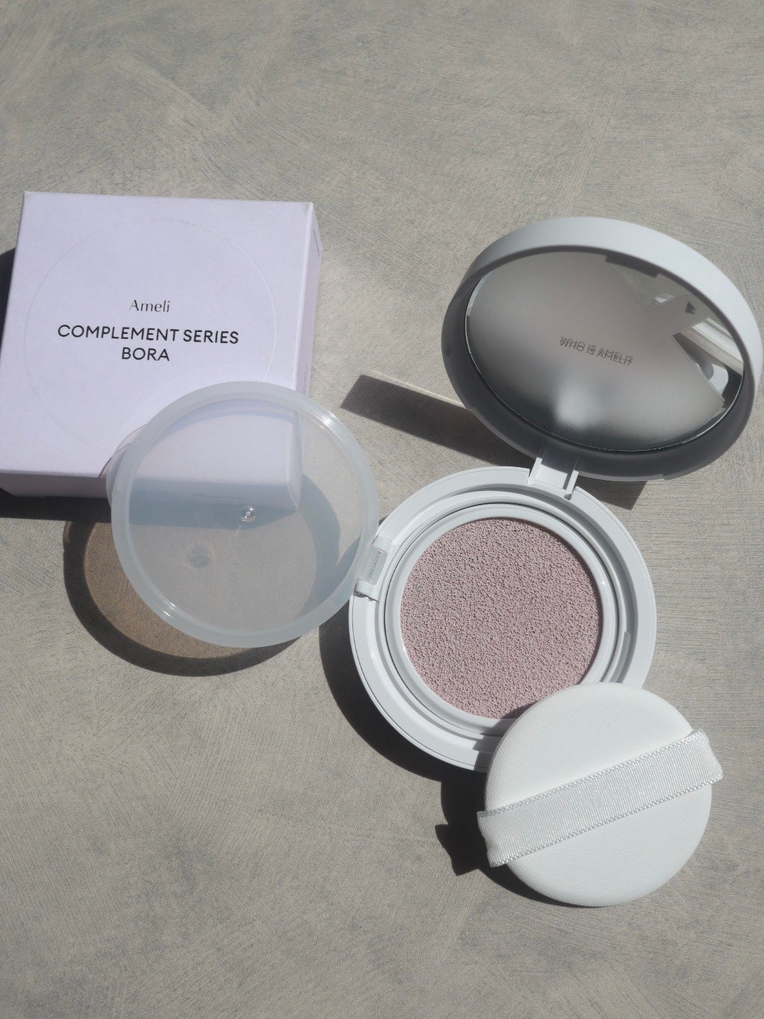 コンプリメントシリーズクッション 紫色(ボラ)/Ameli/クッションファンデーションを使ったクチコミ(2枚目)