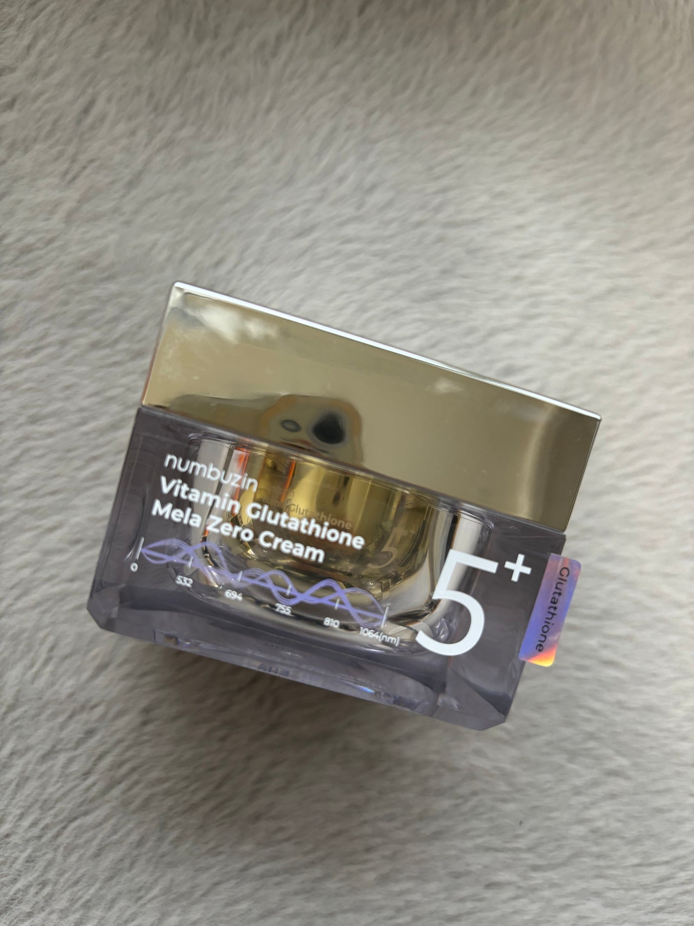 5番 白玉グルタチオンCメラゼロクリーム/numbuzin/フェイスクリームを使ったクチコミ(2枚目)