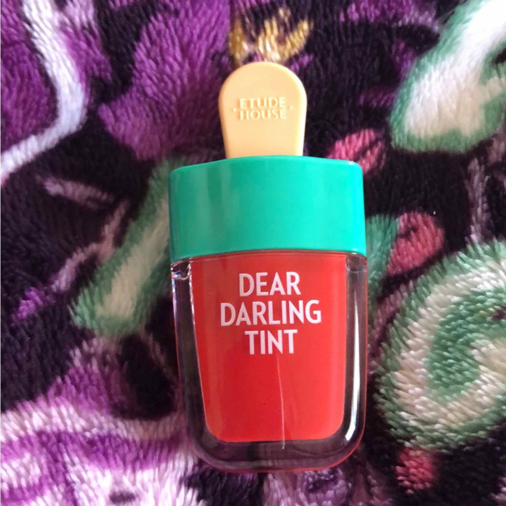 ディアダーリン ウォータージェルティント （アイスティント）/ETUDE/口紅を使ったクチコミ（2枚目）