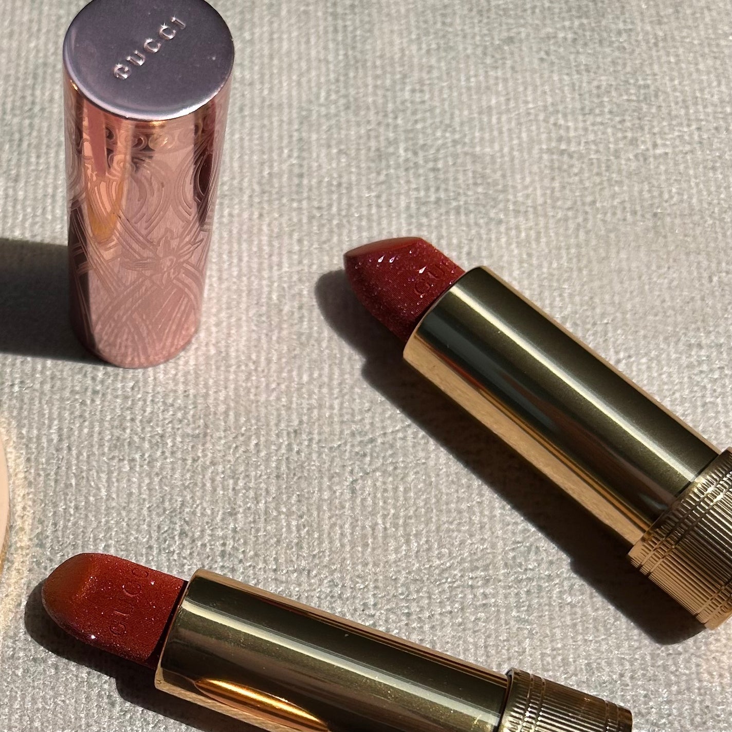 ルージュ ア レーヴル ルネゾン リップスティック/GUCCI beauty/口紅を使ったクチコミ(5枚目)