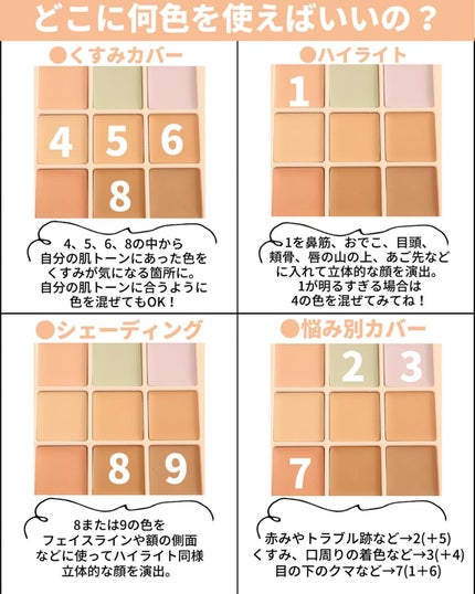 プロコンシーラーパレット/dasique/パレットコンシーラーを使ったクチコミ(6枚目)