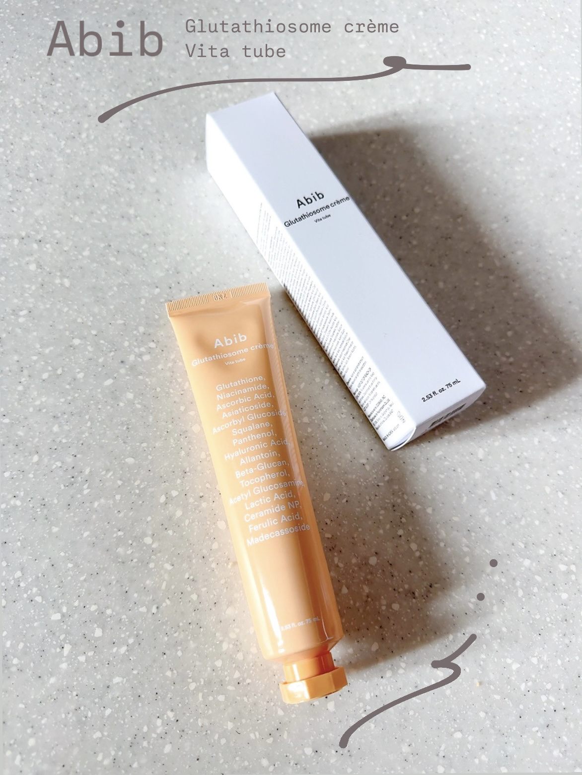 アビブ　グルタチオンソームクリームビタチューブ/Abib /フェイスクリームを使ったクチコミ（1枚目）