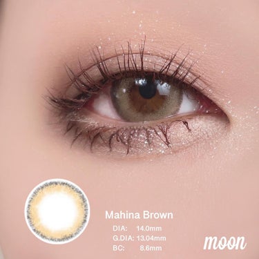 Mahina Brown/MooN/カラーコンタクトレンズを使ったクチコミ（1枚目）
