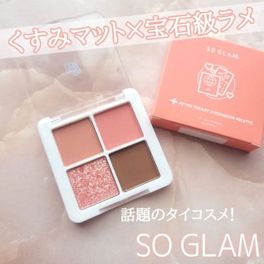 プチポケットアイシャドウパレット/SO GLAM/アイシャドウパレットを使ったクチコミ（1枚目）