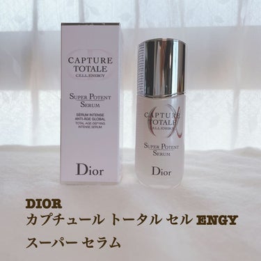 DIOR
カプチュール トータル セル ENGYスーパー セラム 

このラインの化粧水が大好きで毎日朝晩使ってる❤️
スーパーセラムは最近夜、エイジングケア美容液として使いはじめた🙂

ゆるめの乳液み