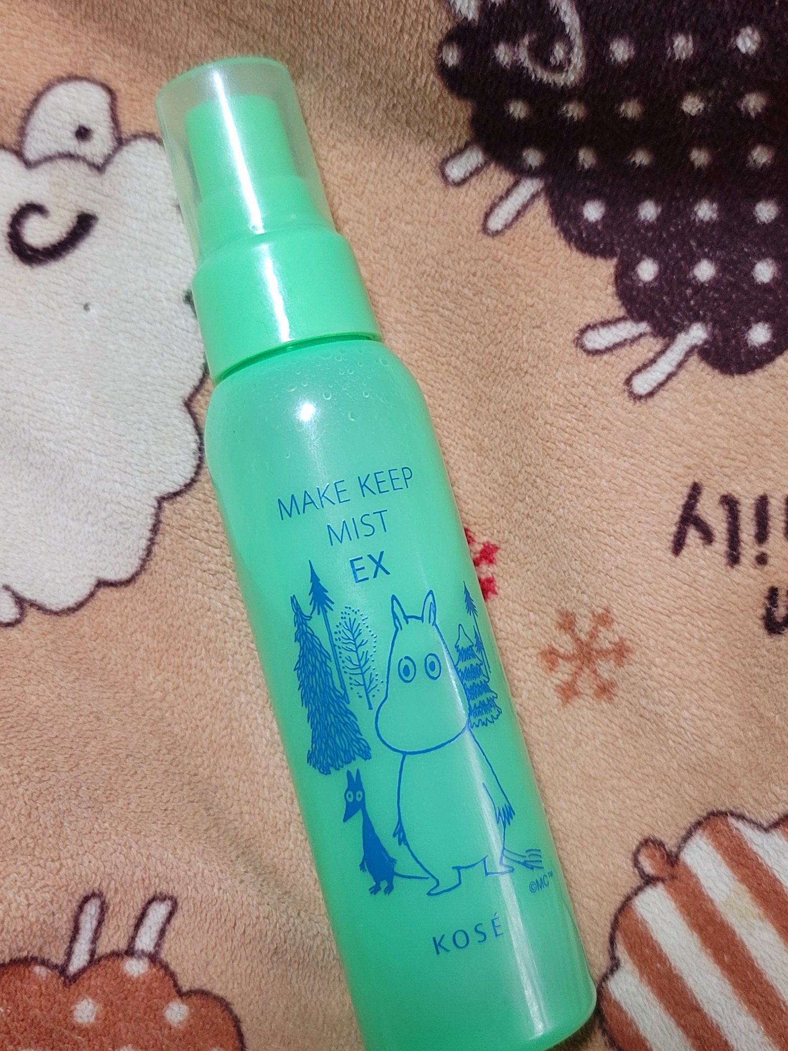 メイク キープ ミスト EX ムーミン コラボ 森林浴の香り(限定デザインボトル)/コーセーコスメニエンス/フィックスミストを使ったクチコミ（3枚目）