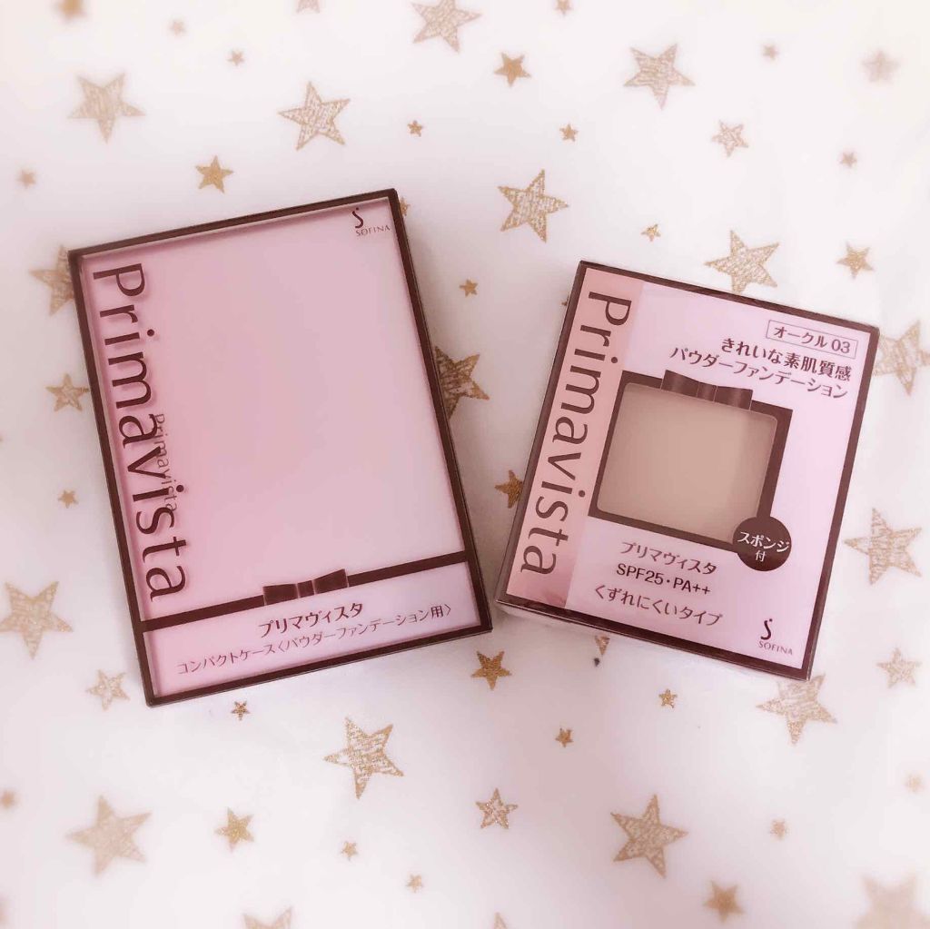 くずれにくい きれいな素肌質感パウダーファンデーション ピンクオークル03(レフィル)/プリマヴィスタ/パウダーファンデーションを使ったクチコミ（1枚目）