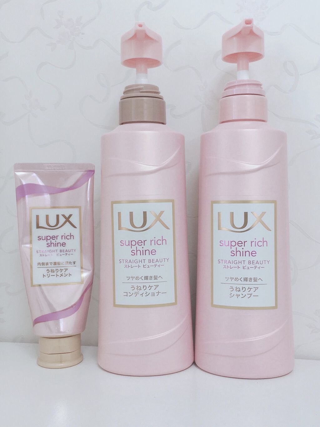スーパーリッチシャイン ストレートビューティー シャンプー／コンディショナー/LUX/市販シャンプーを使ったクチコミ（1枚目）