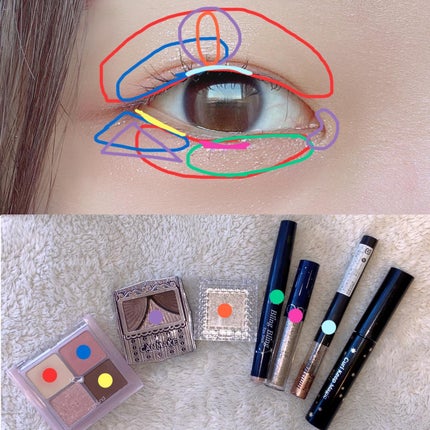 ジューシーピュアアイズ/キャンメイク/アイシャドウパレットを使ったクチコミ(4枚目)