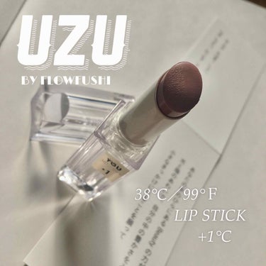 38℃/99℉ LIPSTICK  ＜YOU＞ +1　PINK-BEIGE/UZU BY FLOWFUSHI/口紅を使ったクチコミ（1枚目）