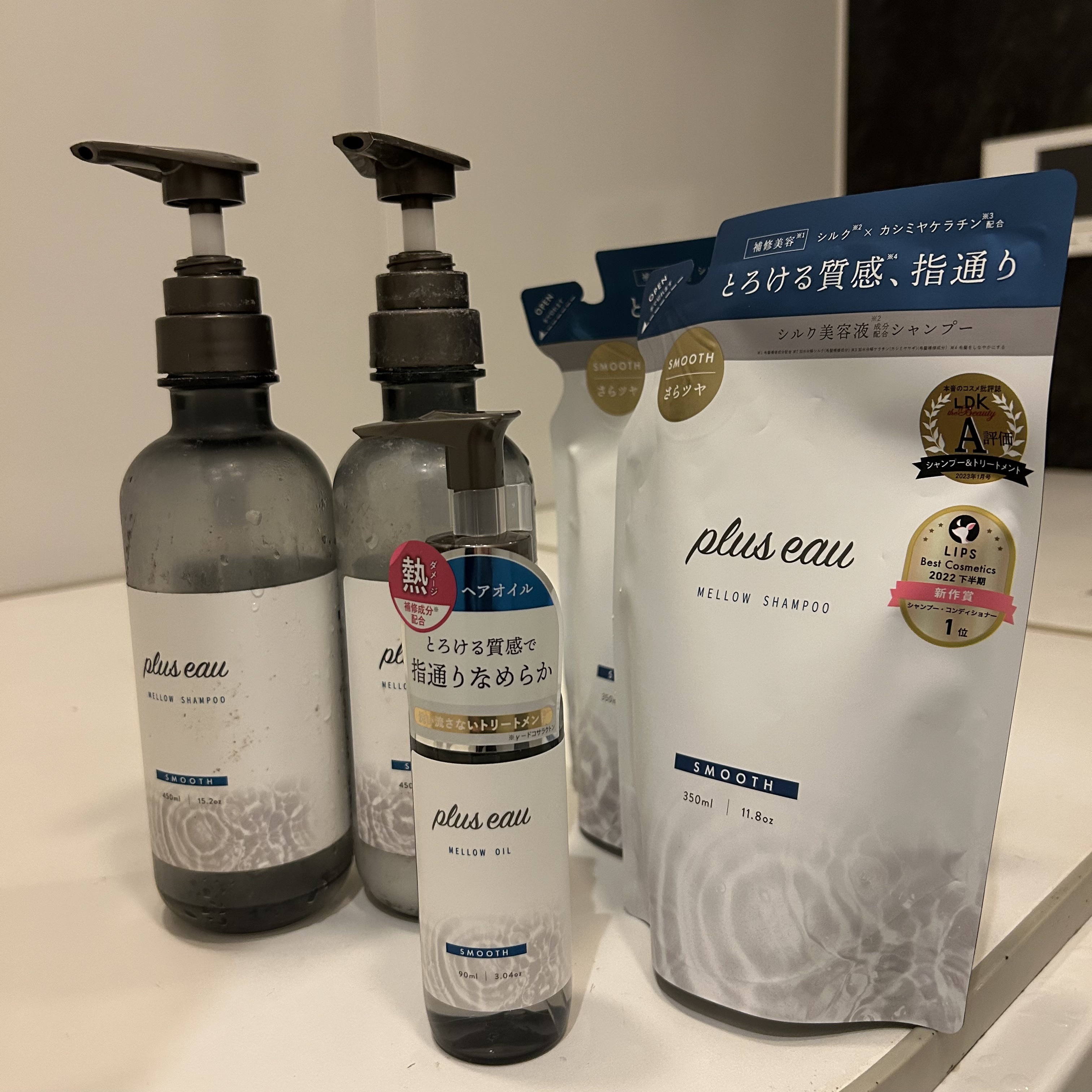 メロウシャンプー/メロウトリートメント/plus eau/市販シャンプーを使ったクチコミ（1枚目）