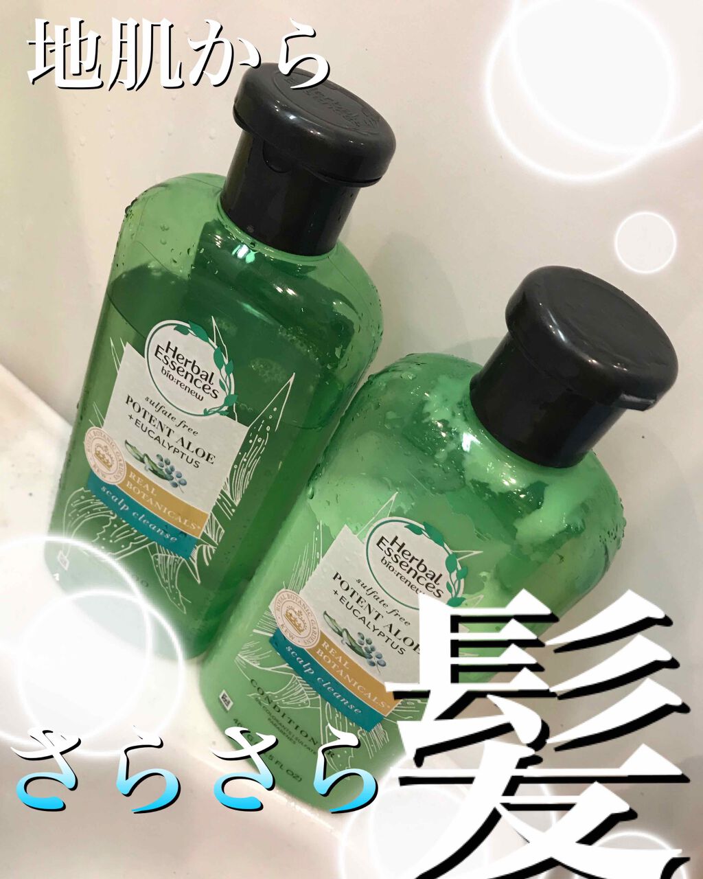 ビオリニュー アロエ&ユーカリ シャンプー/コンディショナー/ハーバルエッセンス/市販シャンプーを使ったクチコミ(1枚目)