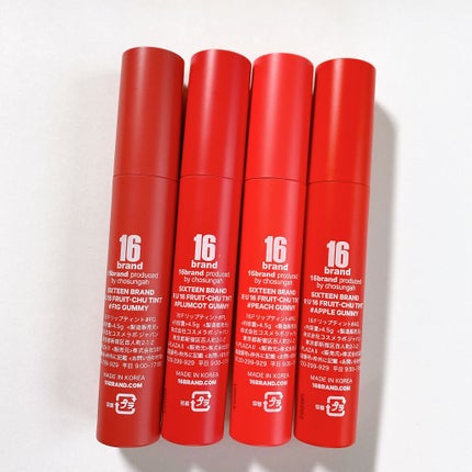 FRUIT-CHU TINT/16BRAND/口紅を使ったクチコミ(4枚目)