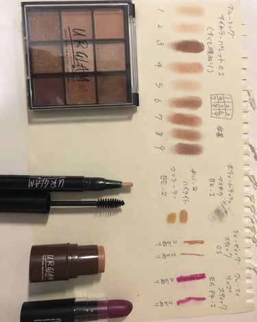 UR GLAM　BLOOMING EYE COLOR PALETTE/U R GLAM/アイシャドウパレットを使ったクチコミ（2枚目）