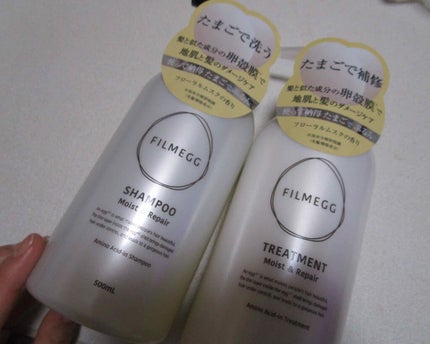シャンプー モイスト&リペア/トリートメント モイスト&リペア/FILMEGG(フィルメッグ)/市販シャンプーを使ったクチコミ(1枚目)