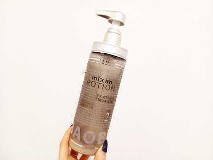 mixim POTION EXリペアシャンプー/トリートメントのクチコミ「〖mixim POTION EXリペアトリートメント〗
使い切りです。
こってり濃厚なトリー.....」(1枚目)
