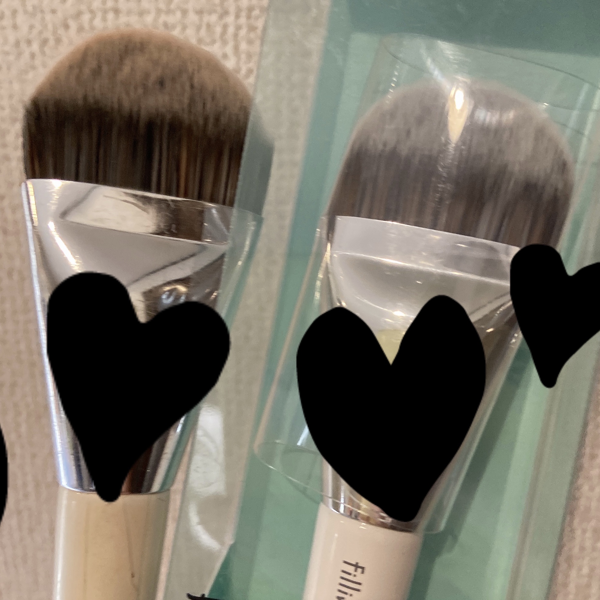 フラットファンデーションブラシ 820/fillimilli/メイクブラシを使ったクチコミ（2枚目）