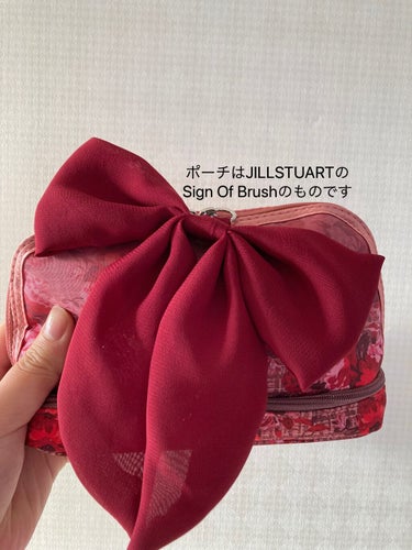 JILL STUART ポーチ（サインオブブラッシュ）のクチコミ「現役JKのポーチの中身
"The inside of my pouch"

今回は私のポーチの.....」（2枚目）