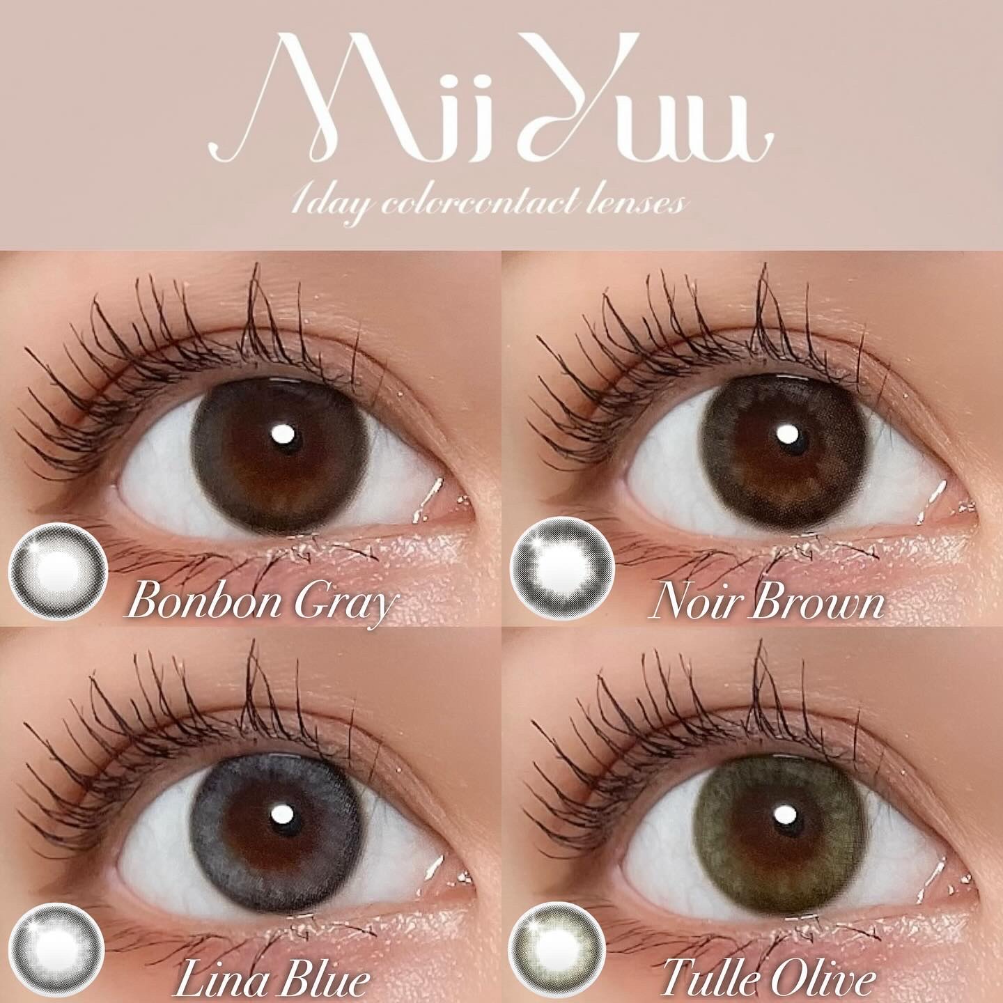 MiiYuu 1day/MiiYuu/ワンデー（１DAY）カラコンを使ったクチコミ（1枚目）