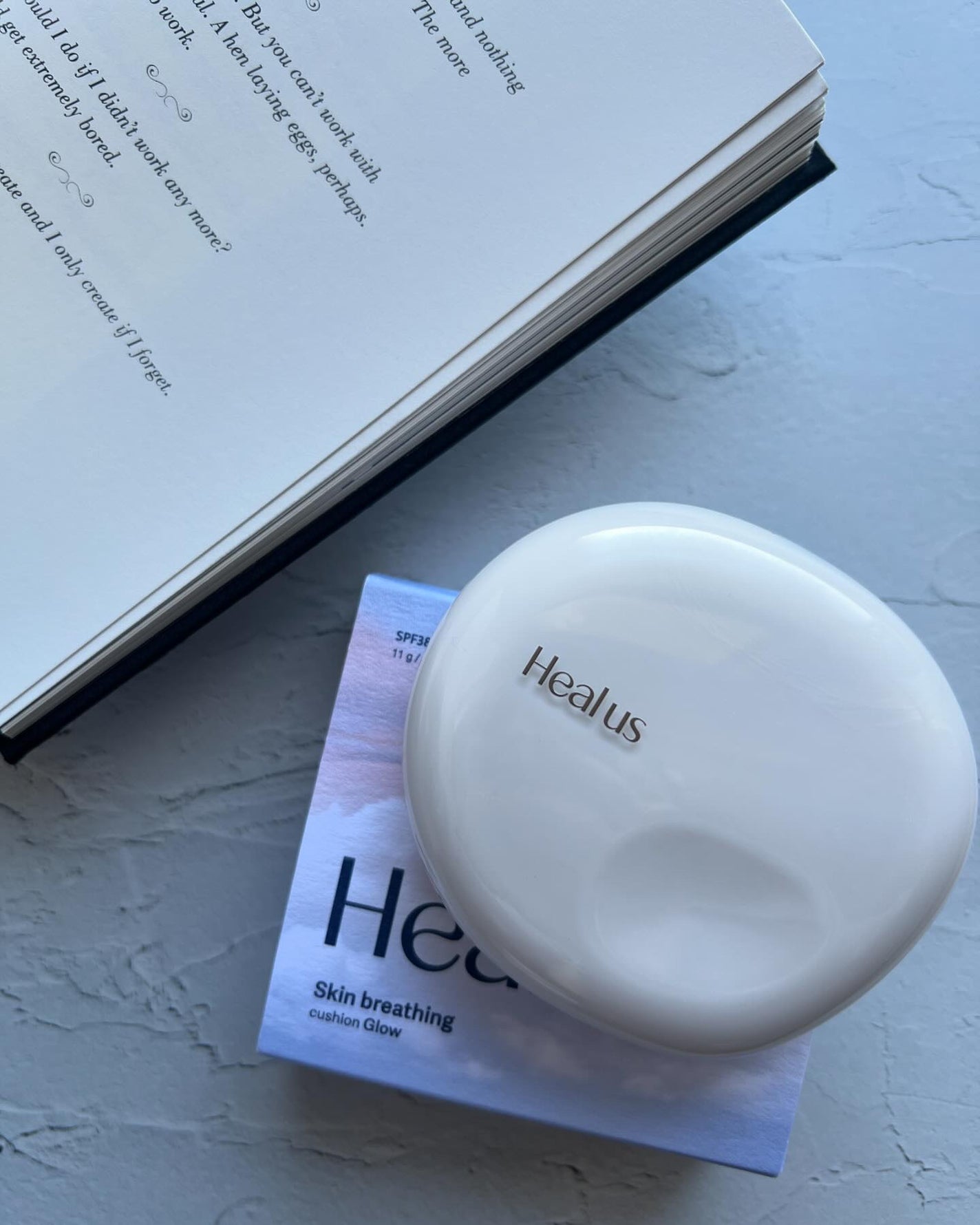 ブリージンググロークッション/Healus/クッションファンデーションを使ったクチコミ(1枚目)