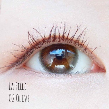 LA FILLE (ラ・フィーユ) O2 OLIVE/LA FILLE/カラーコンタクトレンズを使ったクチコミ（1枚目）