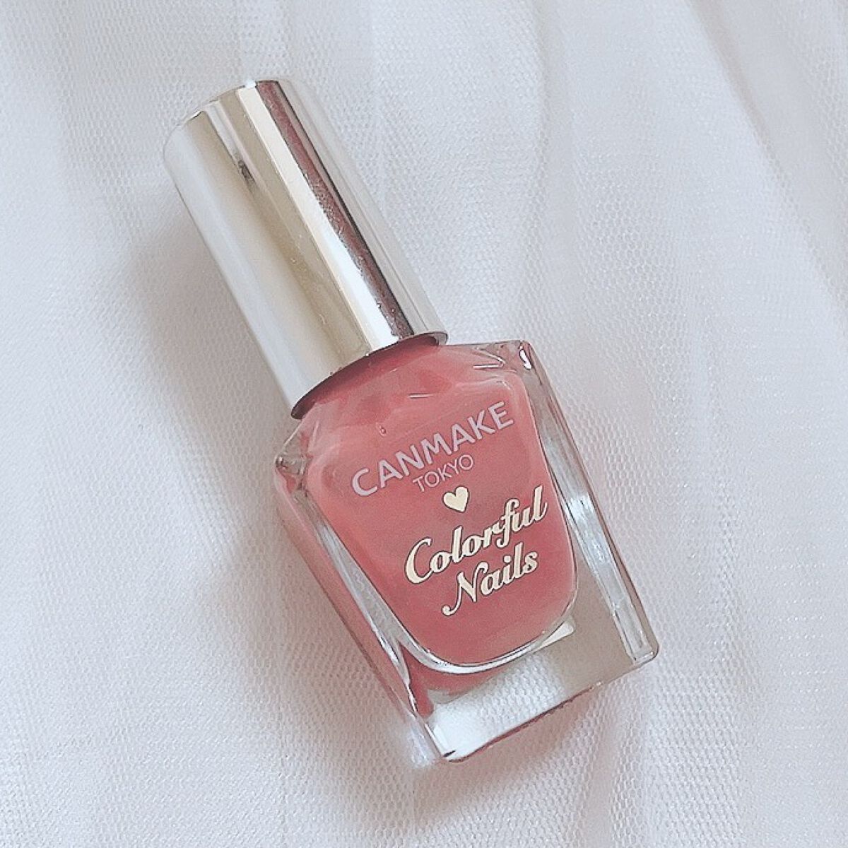 カラフルネイルズ N51 コーラルピンク/キャンメイク/マニキュアを使ったクチコミ（2枚目）
